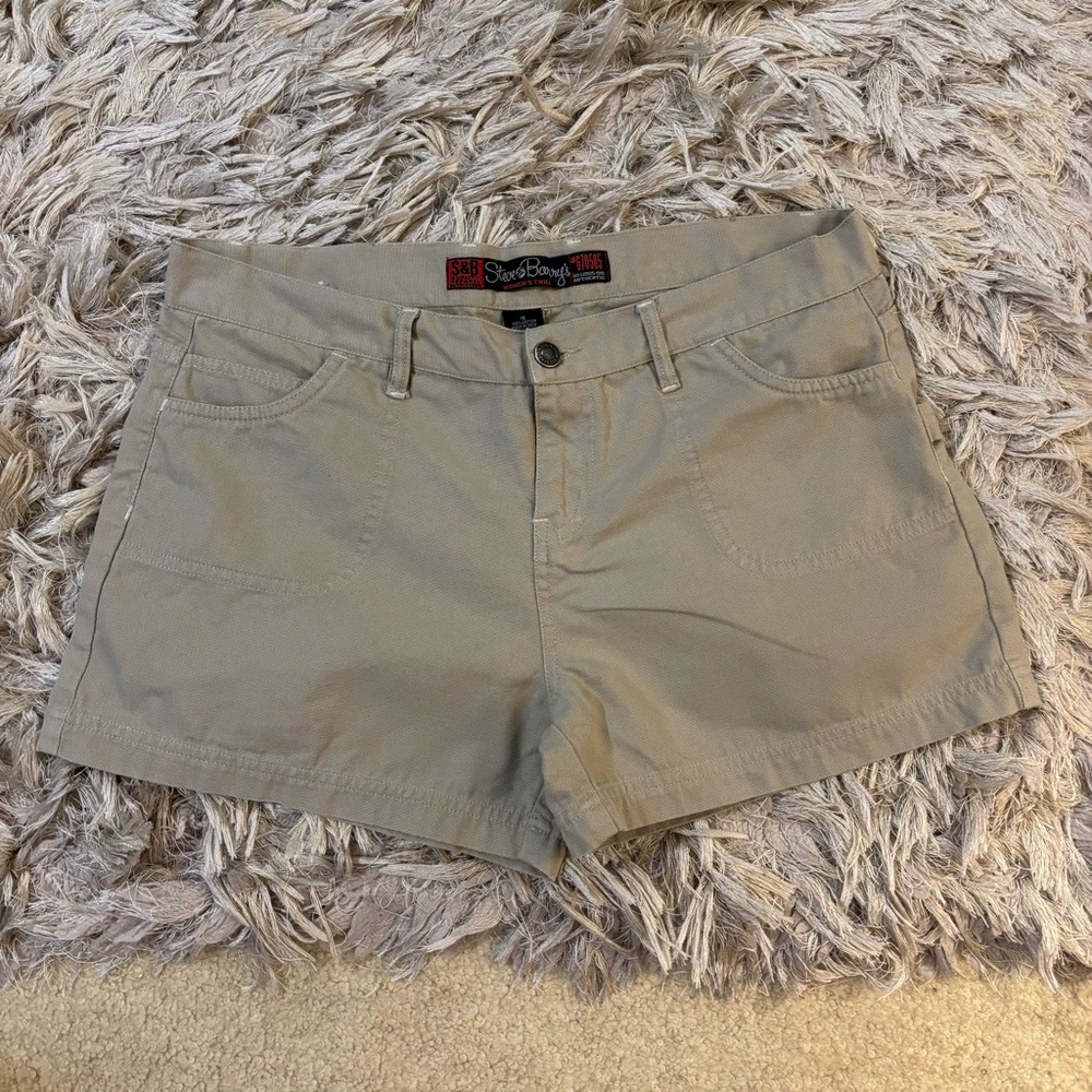 Steve & Barry's Tan Cargo Shorts Relaxed Fit, Size 16